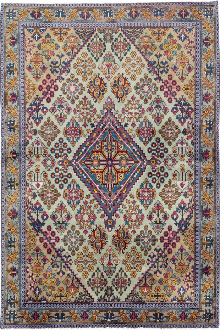 Vintage Persian Joshegan Rug (Pair: 1 of 2), No.25299 - Galerie Shabab
