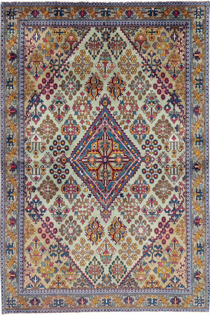 Vintage Persian Joshegan Rug (Pair: 1 of 2), No.25299 - Galerie Shabab