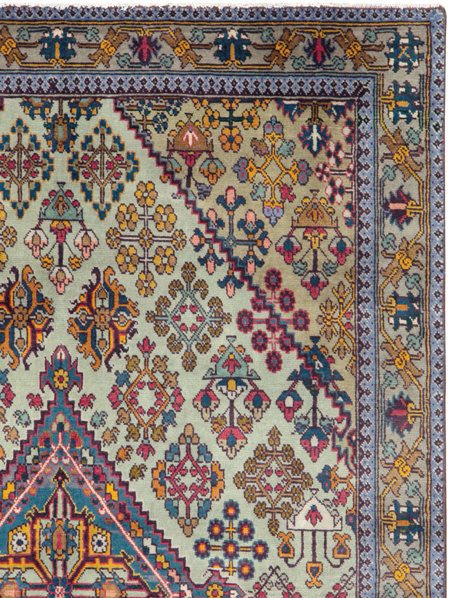 Vintage Persian Joshegan Rug (Pair: 1 of 2), No.25299 - Galerie Shabab