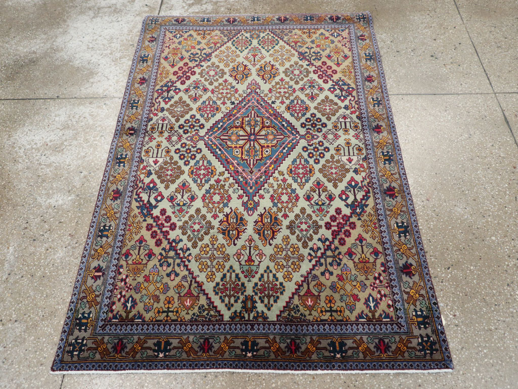 Vintage Persian Joshegan Rug (Pair: 1 of 2), No.25299 - Galerie Shabab