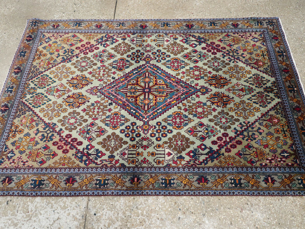 Vintage Persian Joshegan Rug (Pair: 1 of 2), No.25299 - Galerie Shabab