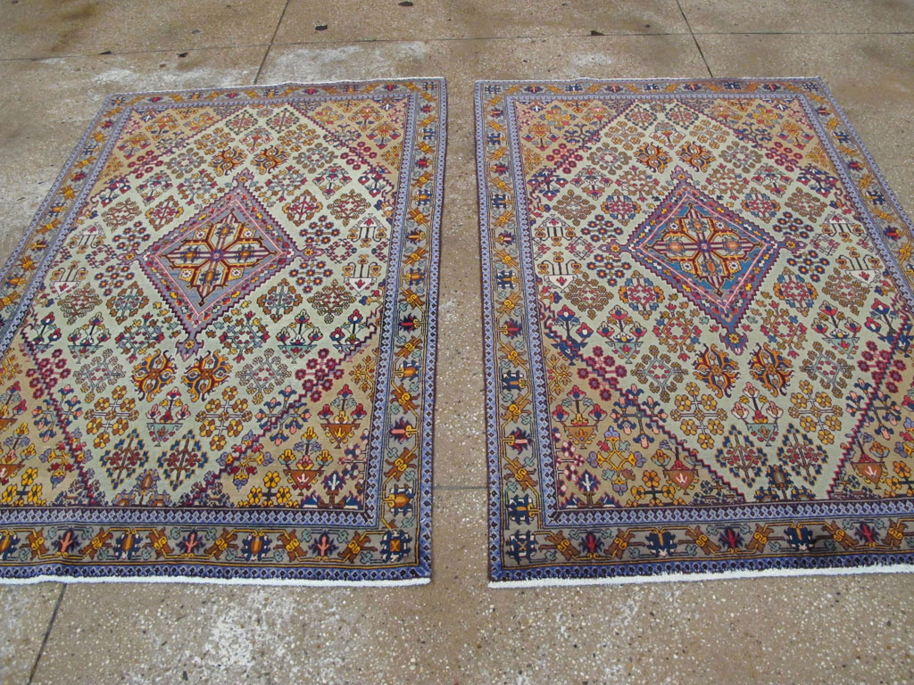 Vintage Persian Joshegan Rug (Pair: 1 of 2), No.25299 - Galerie Shabab