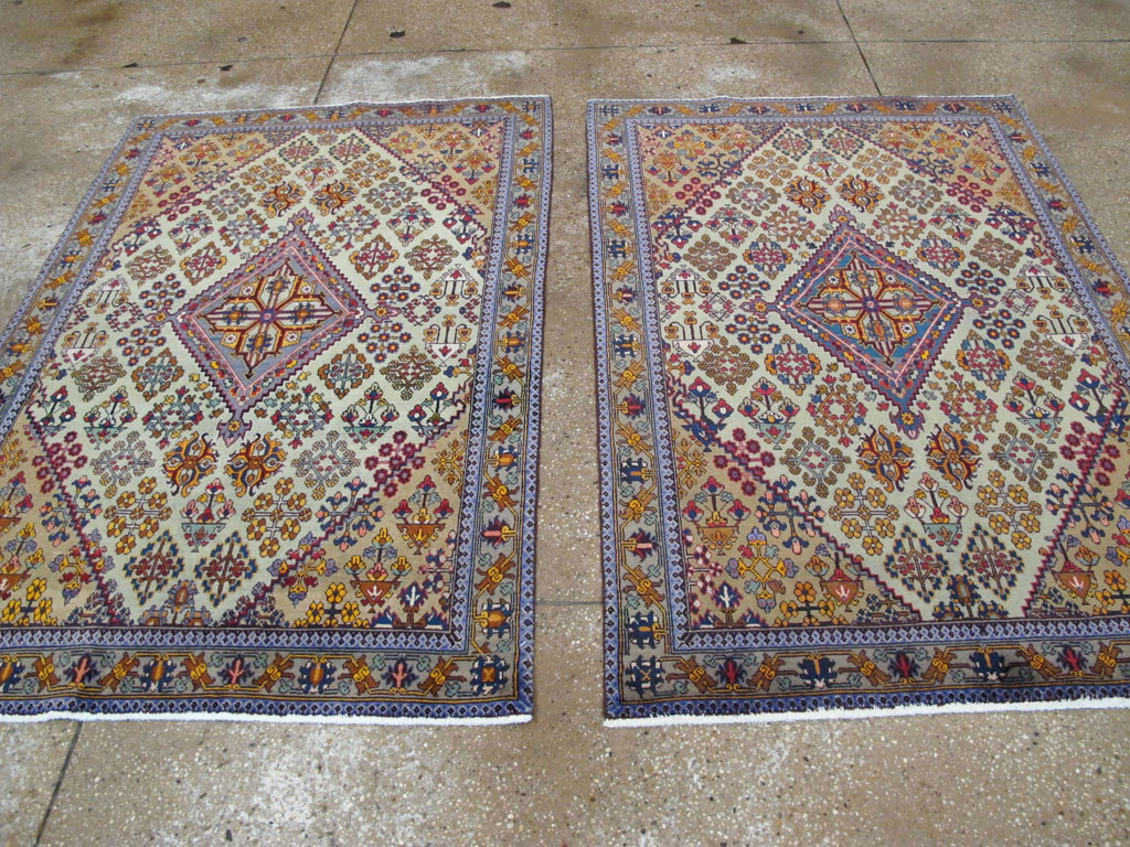 Vintage Persian Joshegan Rug (Pair: 1 of 2), No.25299 - Galerie Shabab