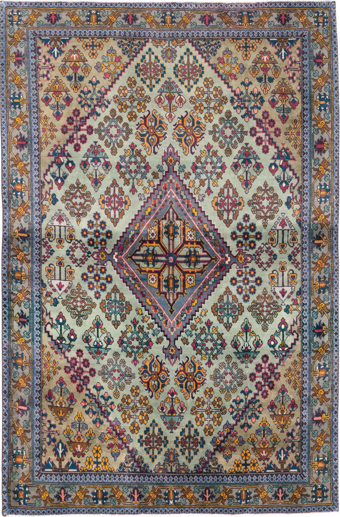 Vintage Persian Joshegan Rug (Pair: 2 of 2), No.25300 - Galerie Shabab