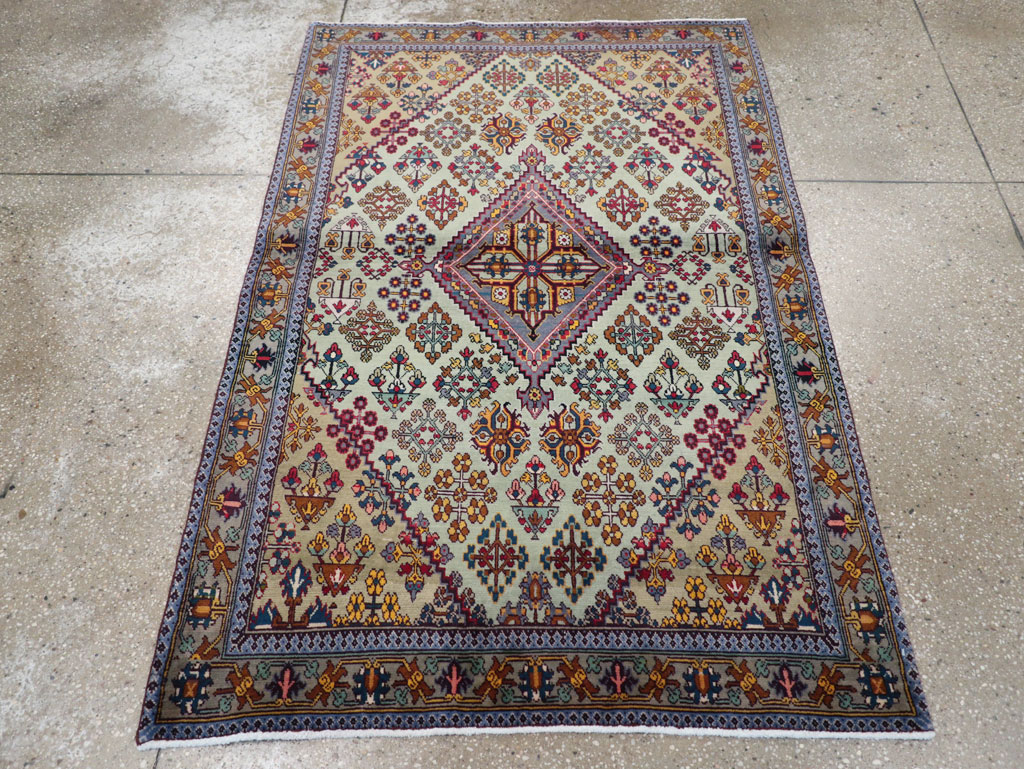 Vintage Persian Joshegan Rug (Pair: 2 of 2), No.25300 - Galerie Shabab