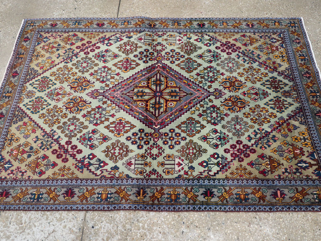 Vintage Persian Joshegan Rug (Pair: 2 of 2), No.25300 - Galerie Shabab