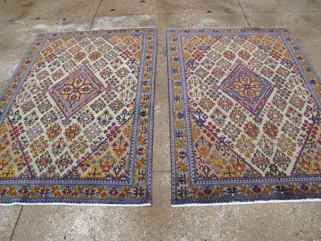 Vintage Persian Joshegan Rug (Pair: 2 of 2), No.25300 - Galerie Shabab