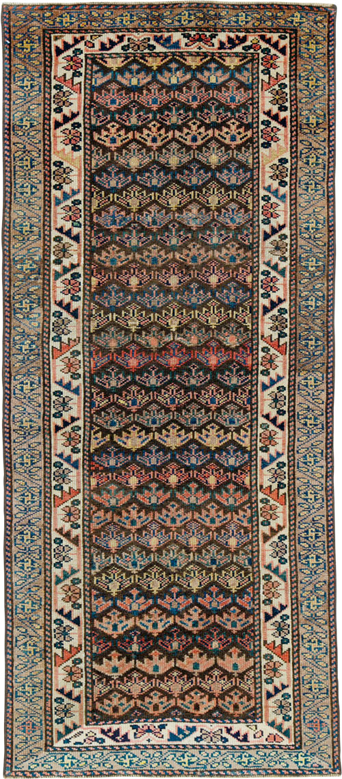 Antique Persian Kurdish Runner, No.25301 - Galerie Shabab