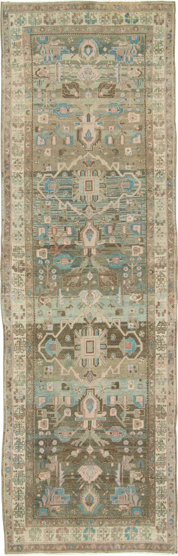 Vintage Persian Malayer Runner, No.25306 - Galerie Shabab