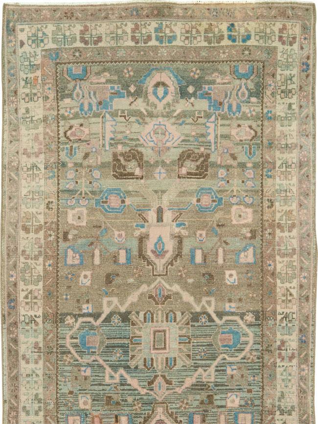 Vintage Persian Malayer Runner, No.25306 - Galerie Shabab