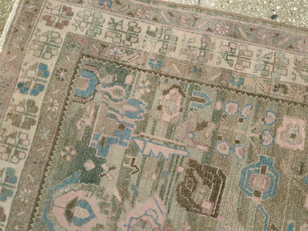 Vintage Persian Malayer Runner, No.25306 - Galerie Shabab