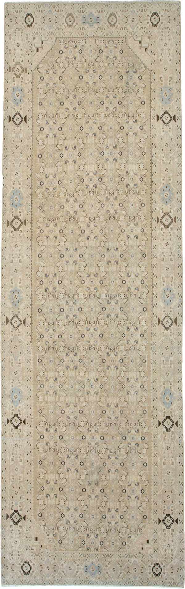 Vintage Persian Malayer Gallery Carpet, No.25307 - Galerie Shabab