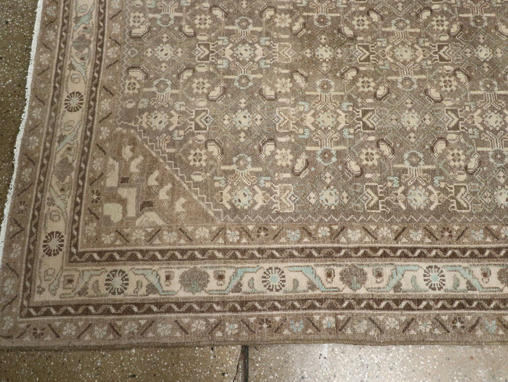 Vintage Persian Malayer Wide Gallery Runner, No.25309 - Galerie Shabab
