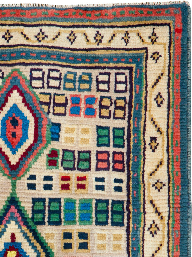 Vintage Persian Gabbeh Rug, No.25322 - Galerie Shabab