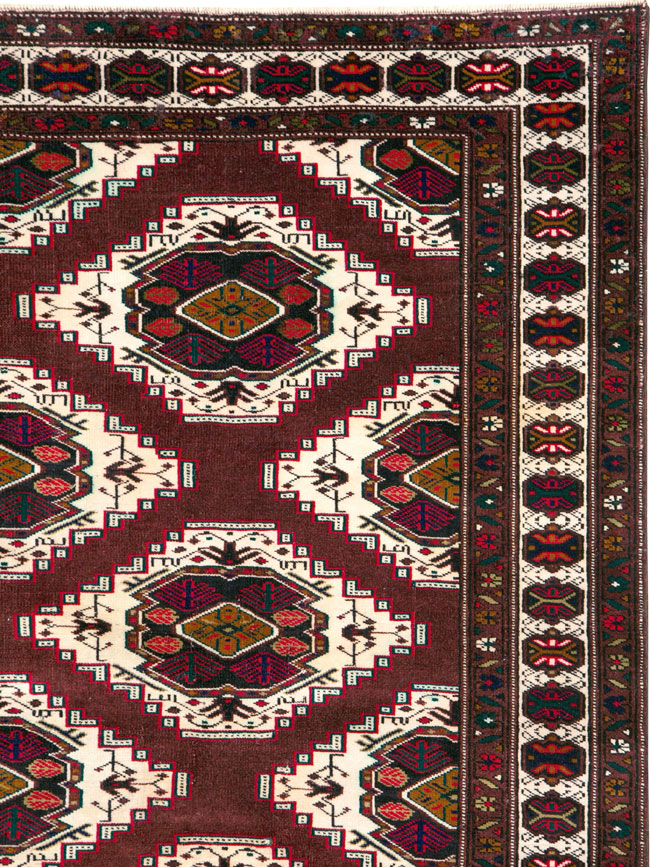 Vintage Central Asian Turkoman Carpet, No.25323 - Galerie Shabab