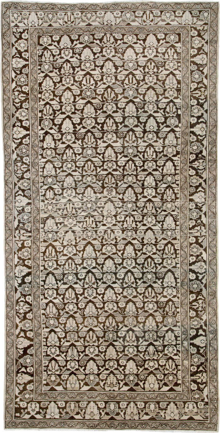 Vintage Persian Malayer Gallery Carpet, No.25334 - Galerie Shabab