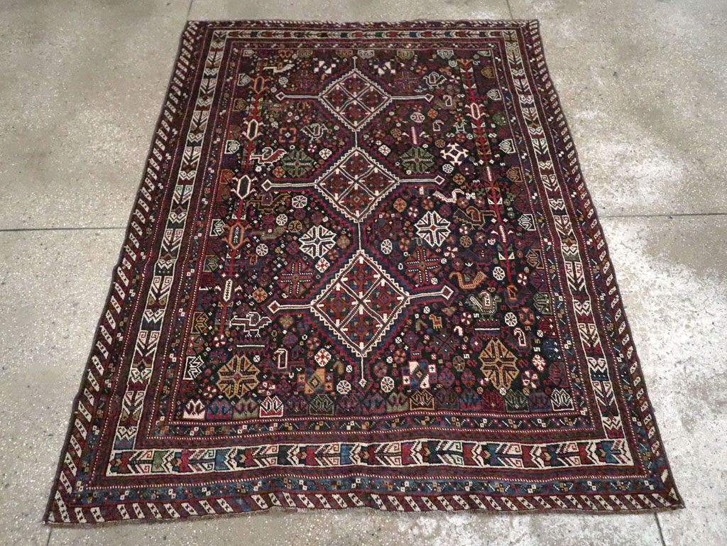 Vintage Persian Afshar Rug, No.25345 - Galerie Shabab
