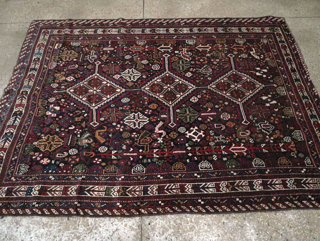 Vintage Persian Afshar Rug, No.25345 - Galerie Shabab