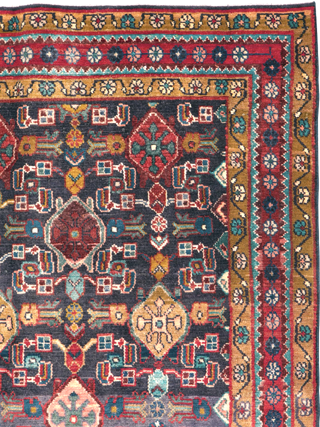 Vintage Persian Malayer Gallery Carpet, No.25347 - Galerie Shabab