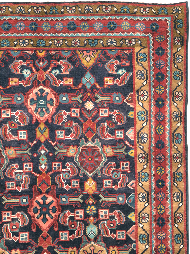 Vintage Persian Malayer Gallery Carpet, No.25347 - Galerie Shabab