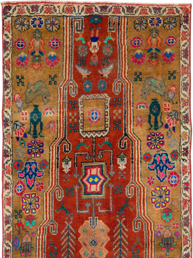 Vintage Persian Tabriz Runner, No.25348 - Galerie Shabab