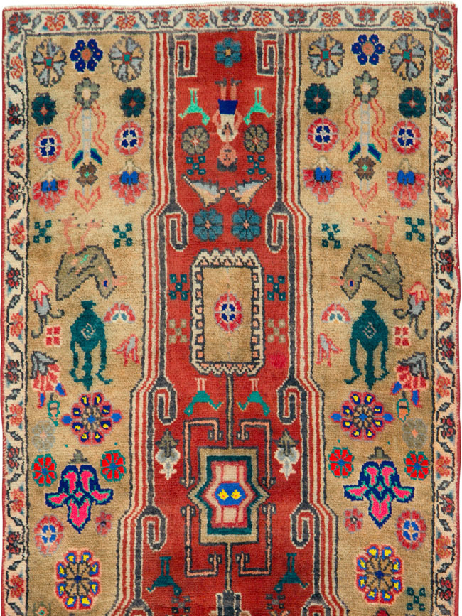 Vintage Persian Tabriz Runner, No.25348 - Galerie Shabab