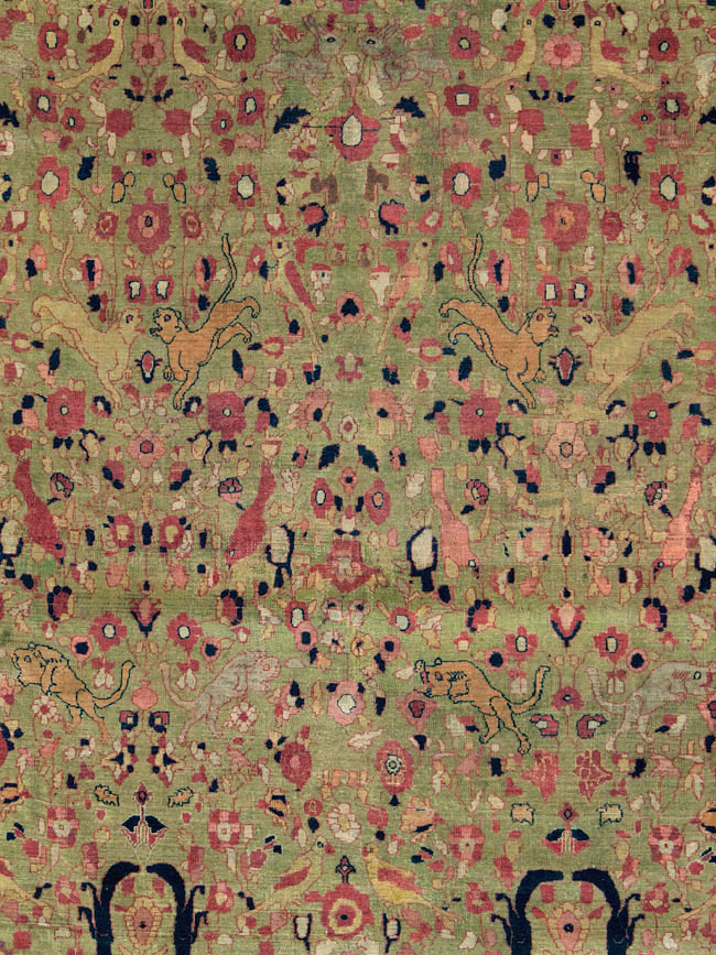 Antique Persian Dorokhsh Carpet, No.25355 - Galerie Shabab