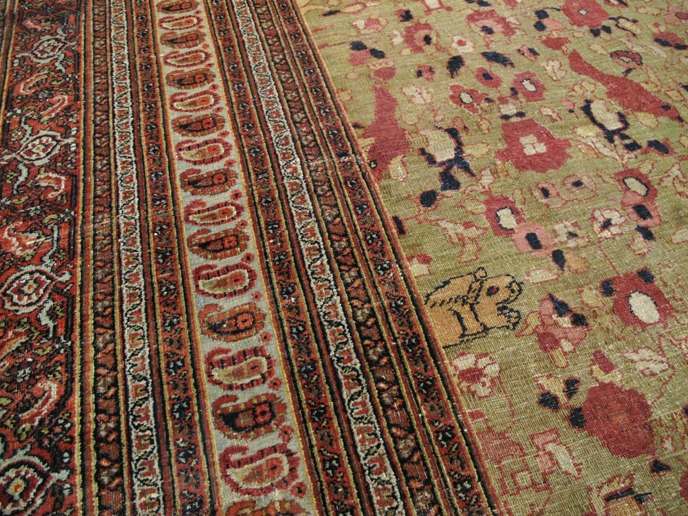 Antique Persian Dorokhsh Carpet, No.25355 - Galerie Shabab