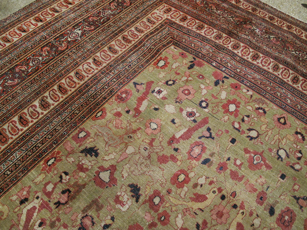 Antique Persian Dorokhsh Carpet, No.25355 - Galerie Shabab