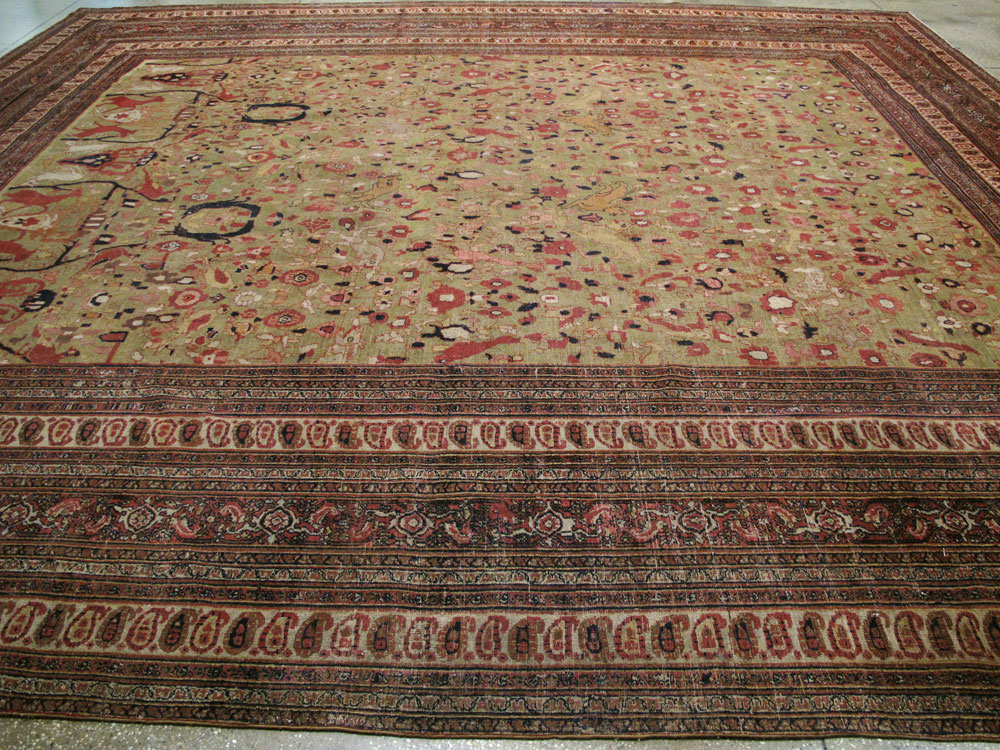 Antique Persian Dorokhsh Carpet, No.25355 - Galerie Shabab