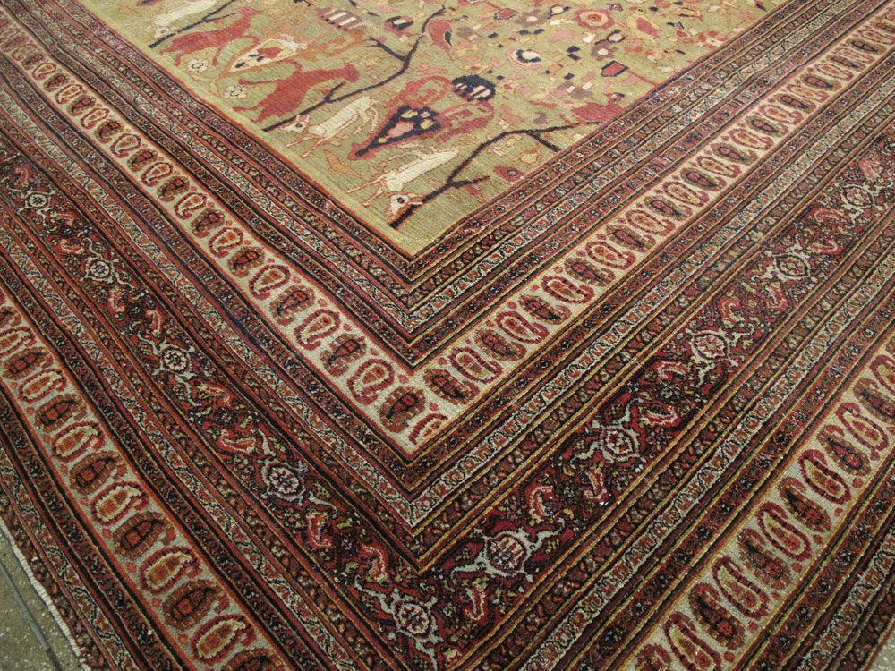 Antique Persian Dorokhsh Carpet, No.25355 - Galerie Shabab