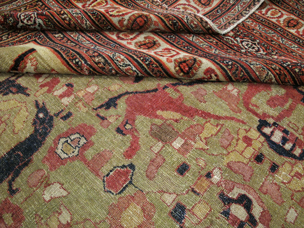 Antique Persian Dorokhsh Carpet, No.25355 - Galerie Shabab