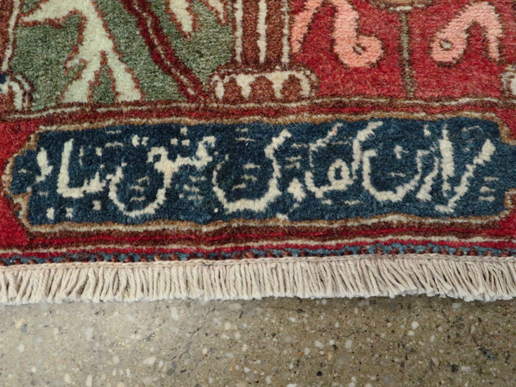 Vintage Persian Tabriz Pictorial Rug, No.25359 - Galerie Shabab