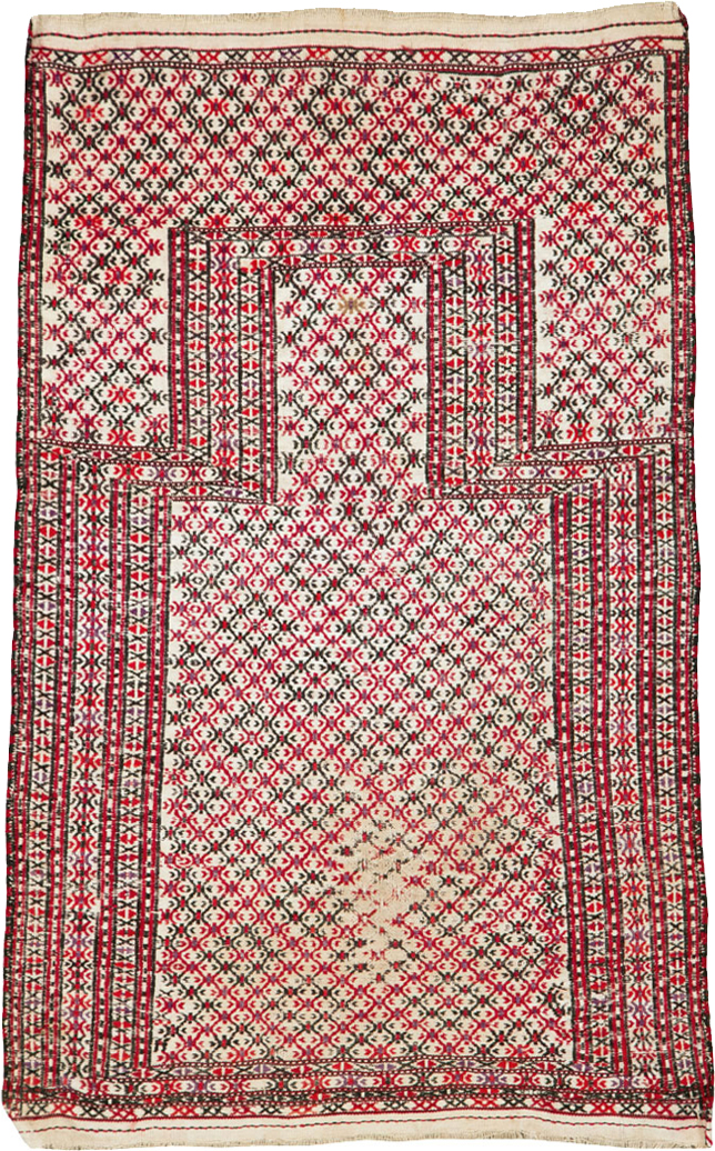 Antique Central Asian Turkoman Flatweave Kilim, No.25369 - Galerie Shabab