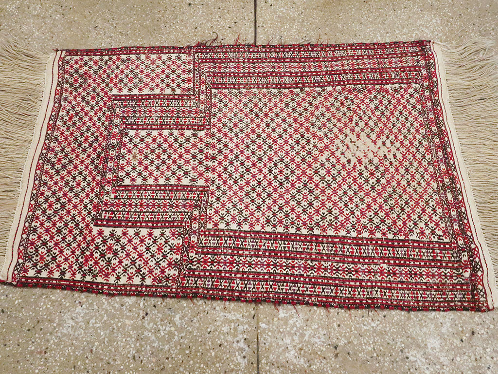 Antique Central Asian Turkoman Flatweave Kilim, No.25369 - Galerie Shabab