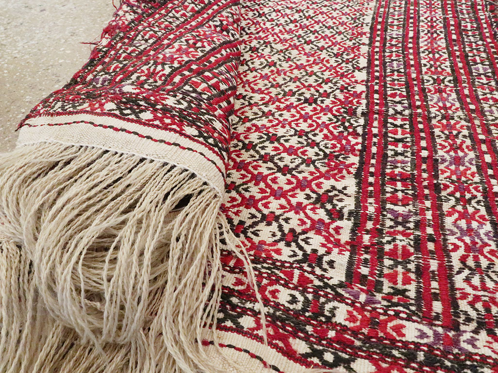 Antique Central Asian Turkoman Flatweave Kilim, No.25369 - Galerie Shabab