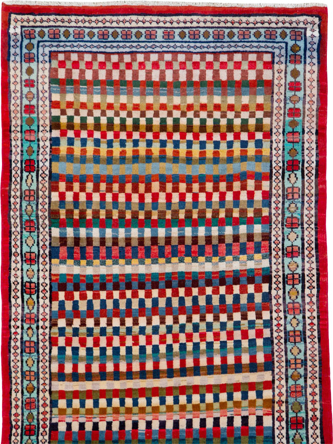 Vintage Persian Hamadan Runner, No.25375 - Galerie Shabab