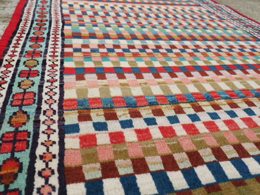 Vintage Persian Hamadan Runner, No.25375 - Galerie Shabab