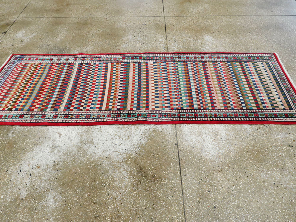 Vintage Persian Hamadan Runner, No.25375 - Galerie Shabab