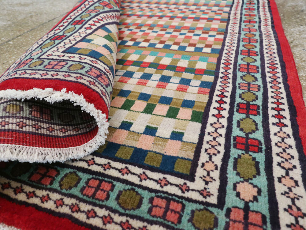 Vintage Persian Hamadan Runner, No.25375 - Galerie Shabab