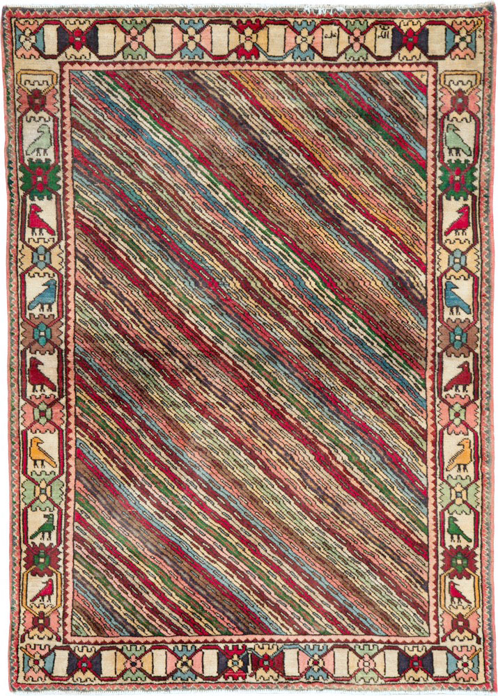 Vintage Persian Shiraz Rug, No.25379 - Galerie Shabab
