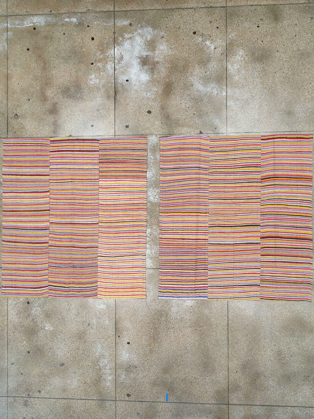 Vintage Persian Flatweave Kilim Square Accent Rug (Pair: 1 of 2), No.25381 - Galerie Shabab