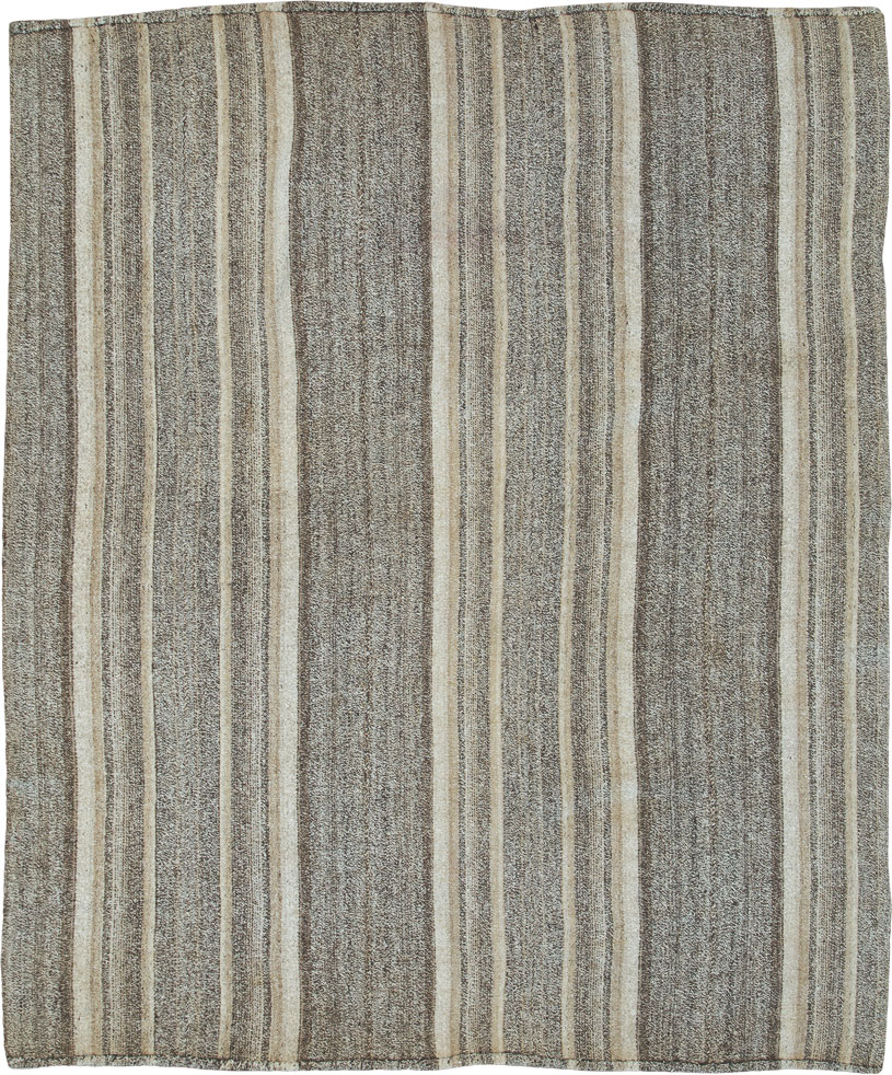 Vintage Persian Flatweave Rug, No.25382 - Galerie Shabab