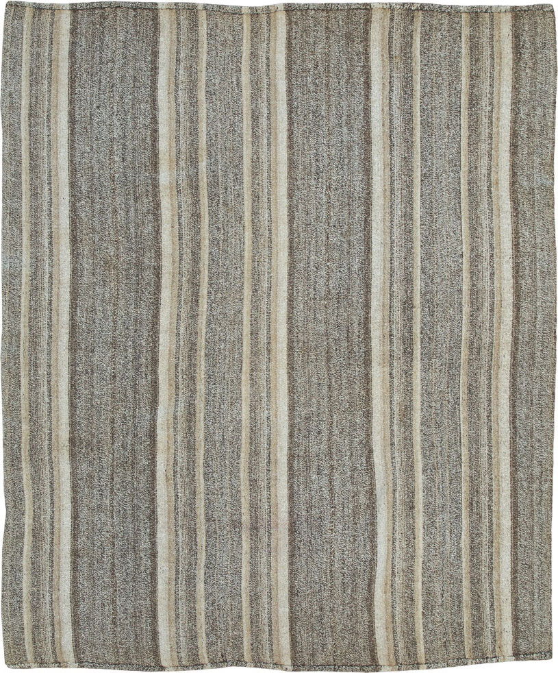 Vintage Persian Flatweave Rug, No.25382 - Galerie Shabab