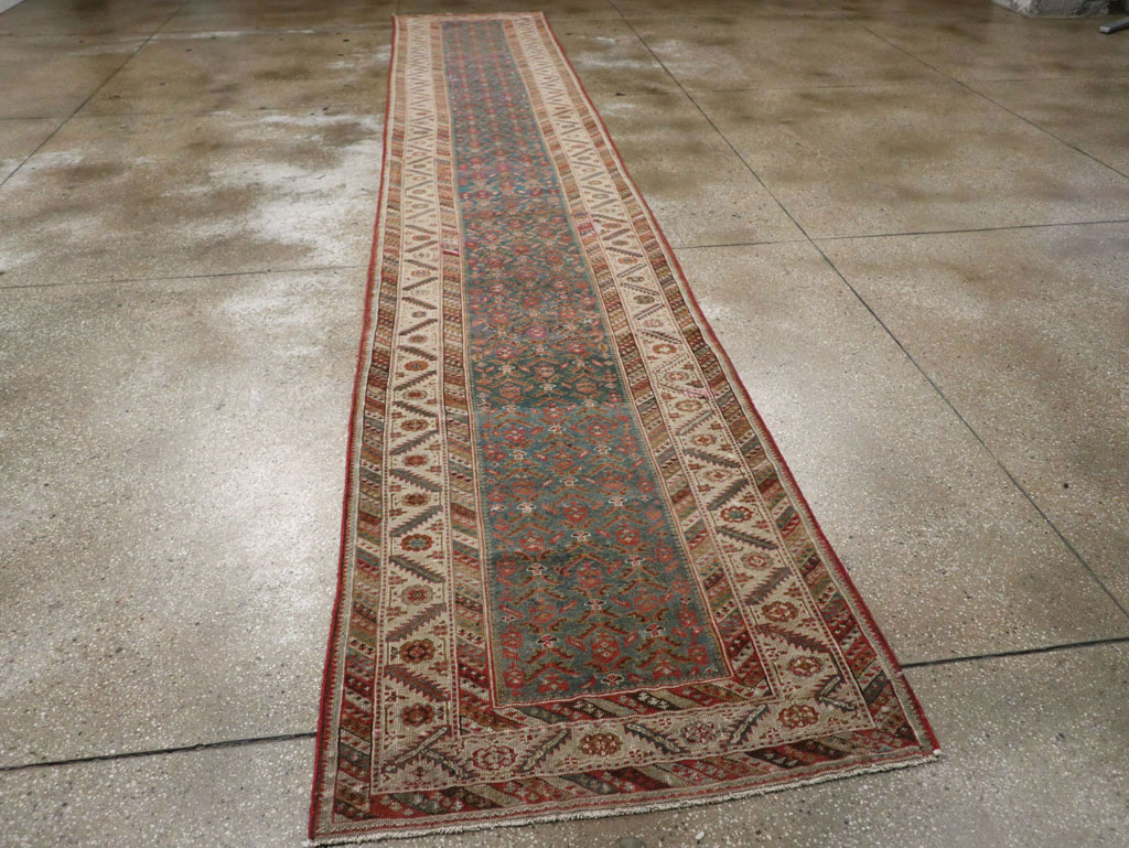 Antique Persian Malayer Long Runner, No.25389 - Galerie Shabab