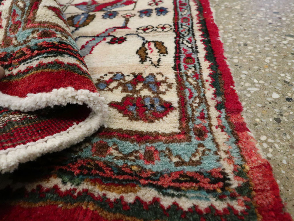 Vintage Persian Hamadan Pictorial Rug, No.25398 - Galerie Shabab