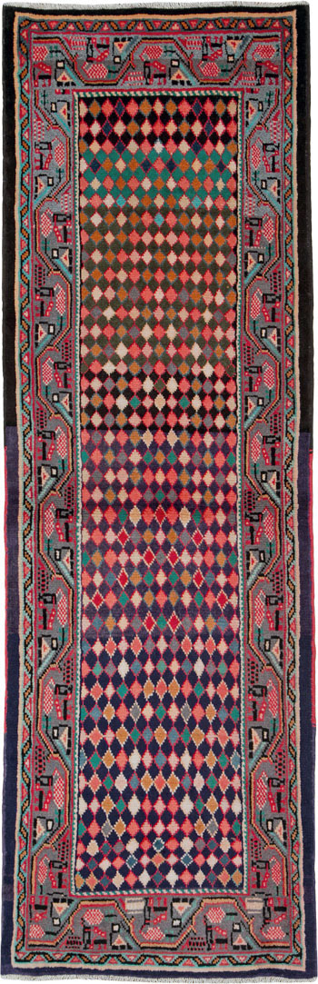 Vintage Persian Mahal Runner, No.25403 - Galerie Shabab