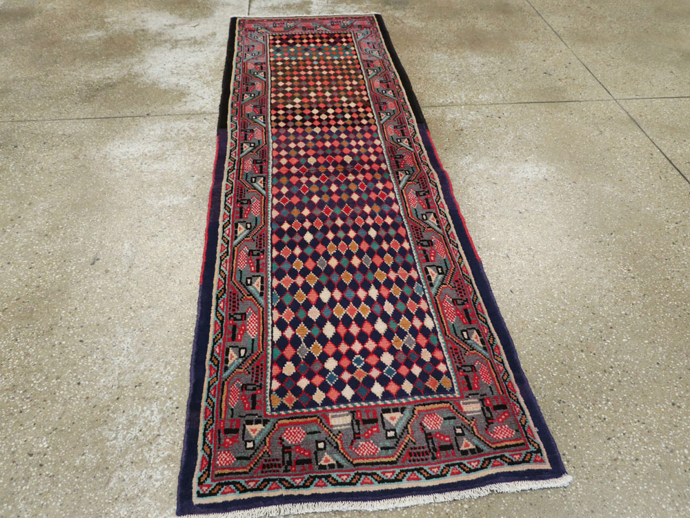 Vintage Persian Mahal Runner, No.25403 - Galerie Shabab