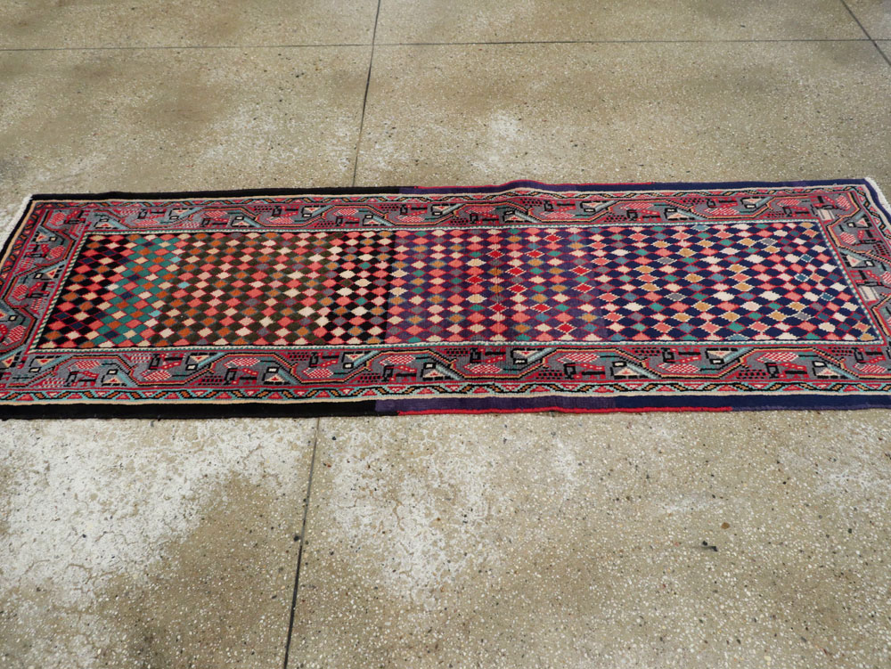 Vintage Persian Mahal Runner, No.25403 - Galerie Shabab