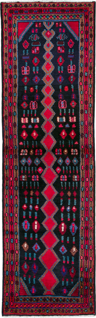 Vintage Persian Hamadan Runner, No.25404 - Galerie Shabab